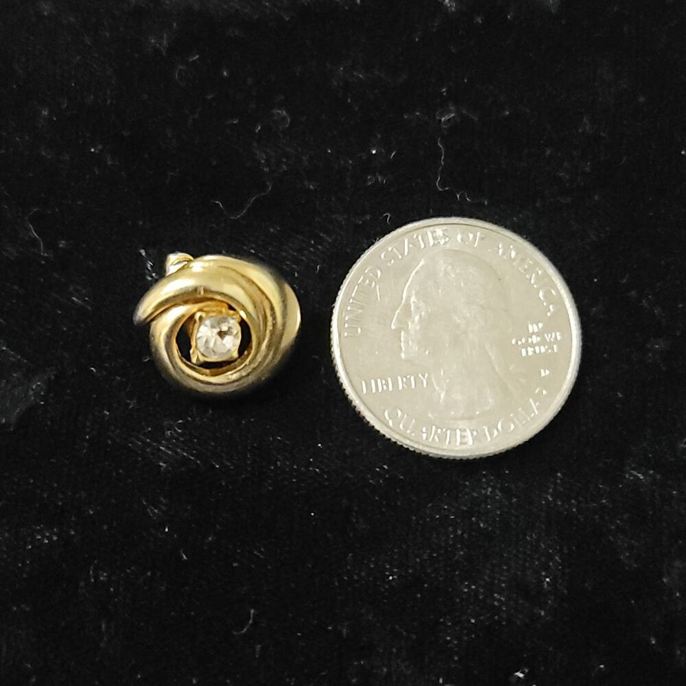 Vtg Gold Tone Earrings - Picture 3 of 4